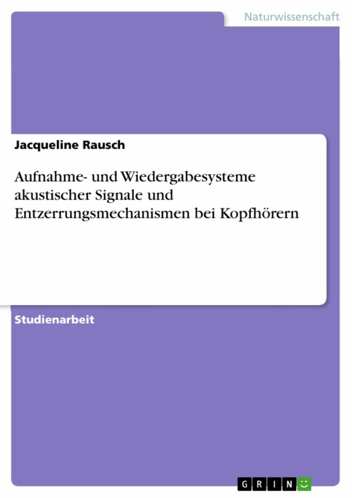Aufnahme- und Wiedergabesysteme akustischer Signale und Entzerrungsmechanismen bei Kopfhörern main product photo