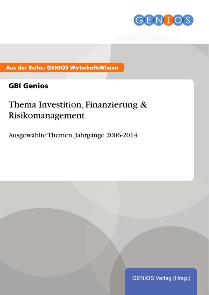 Thema Investition, Finanzierung & Risikomanagement main product photo