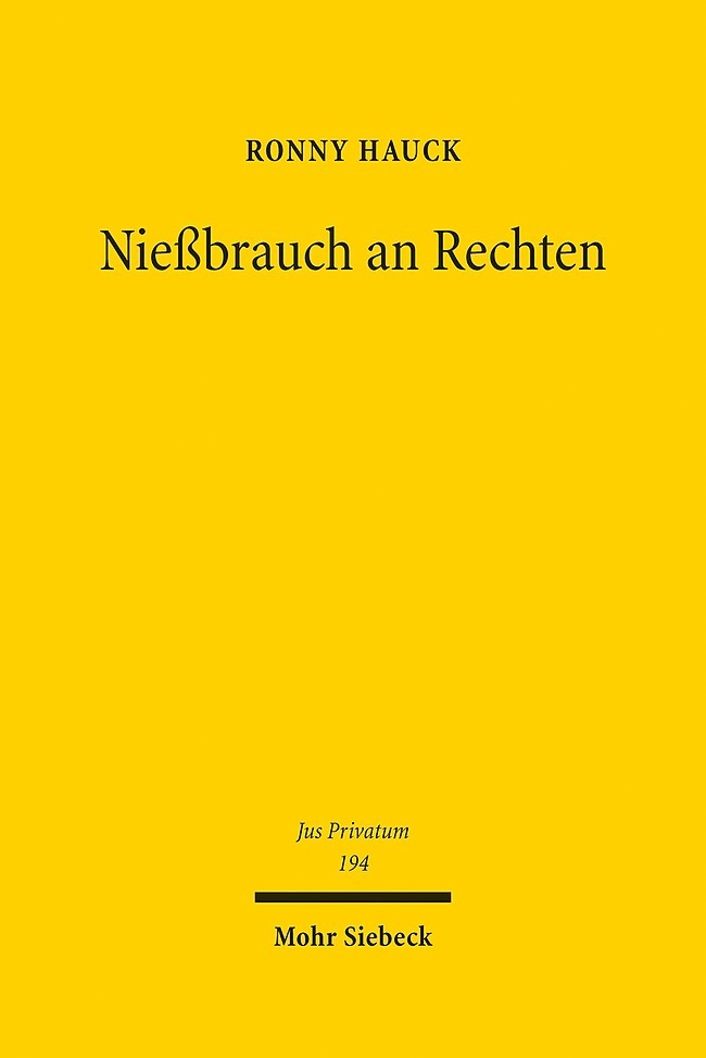 Nießbrauch an Rechten main product photo