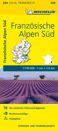 Michelin Karte Französische Alpen Süd