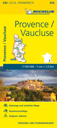 Michelin Karte Provence, Vaucluse