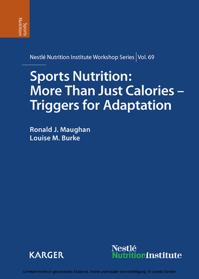 Sports Nutrition: More Than Just Calories - Triggers for Adaptation main product photo