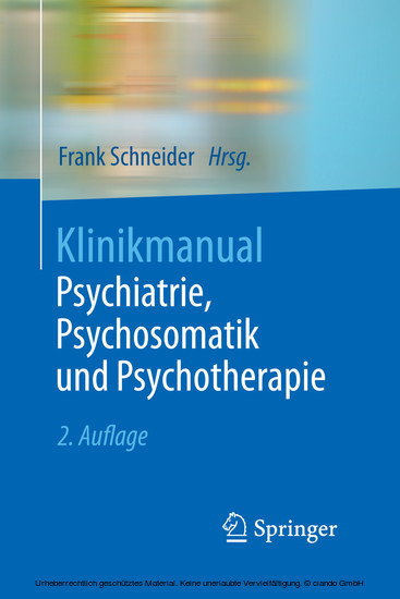 Klinikmanual Psychiatrie, Psychosomatik und Psychotherapie main product photo