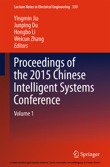 Proceedings of the 2015 Chinese Intelligent Systems Conference main product photo