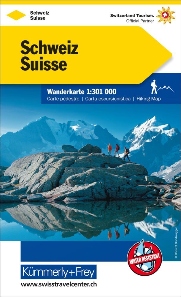 Kümmerly+Frey Wanderkarte Schweiz 1:301.000 main product photo