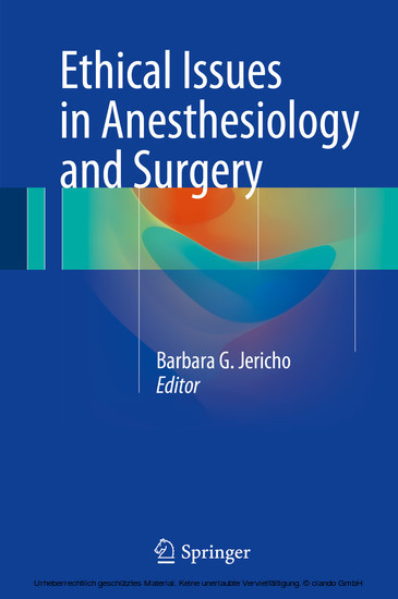 Ethical Issues in Anesthesiology and Surgery main product photo
