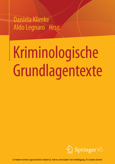 Kriminologische Grundlagentexte main product photo
