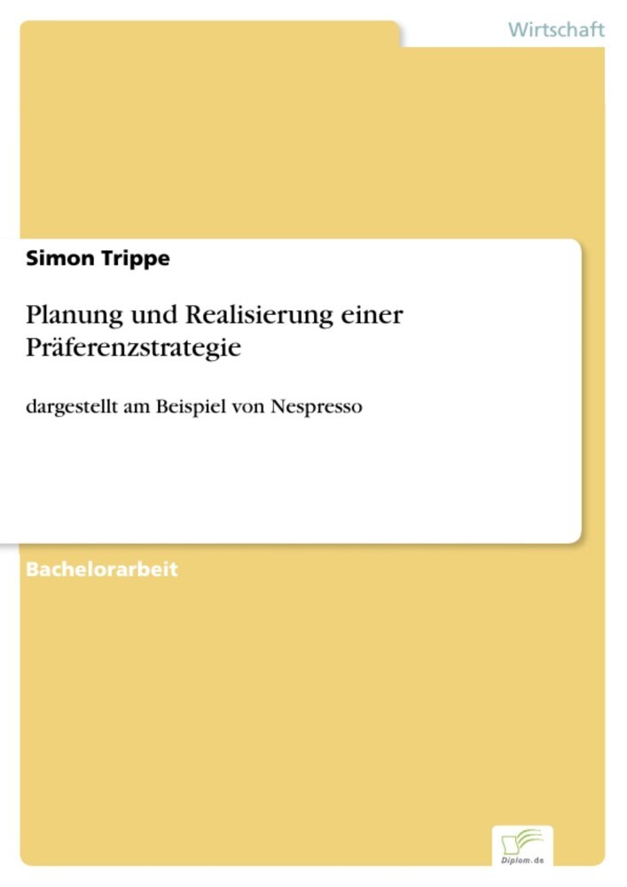 Planung und Realisierung einer Präferenzstrategie main product photo
