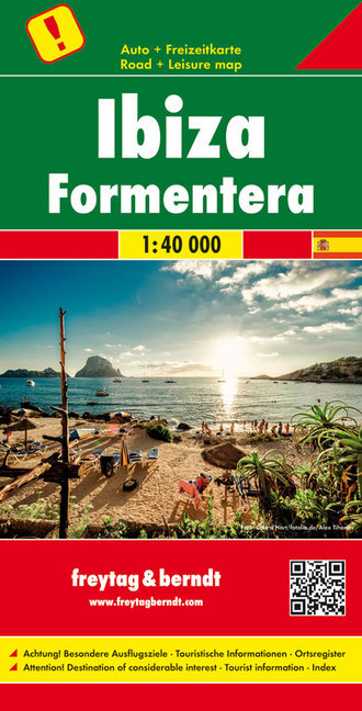 Freytag & Berndt Auto + Freizeitkarte Ibiza - Formentera, Top 10 Tips, Autokarte 1:40.000 main product photo