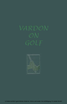 Vardon On Golf