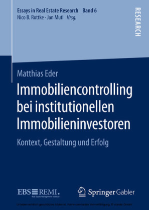 Immobiliencontrolling bei institutionellen Immobilieninvestoren