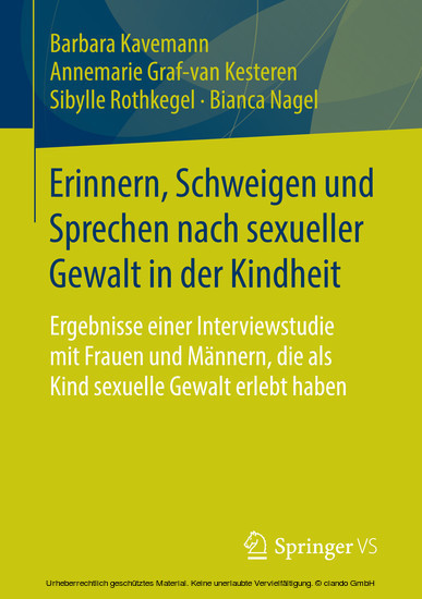 Erinnern, Schweigen und Sprechen nach sexueller Gewalt in der Kindheit main product photo