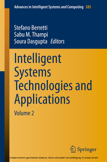 Intelligent Systems Technologies and Applications main product photo