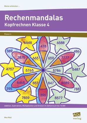 Meine schönsten Rechenmandalas in Klasse 4