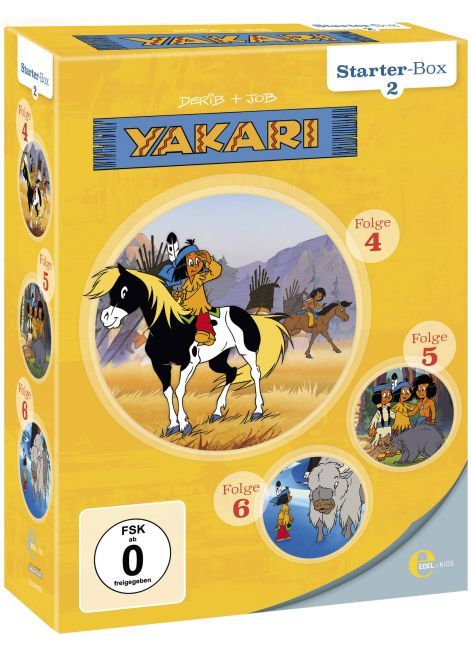 YAKARI Starter Box. Tl.2, 3 DVDs main product photo