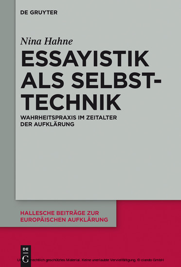 Essayistik als Selbsttechnik main product photo