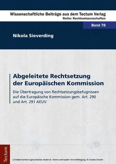Abgeleitete Rechtsetzung der Europäischen Kommission main product photo