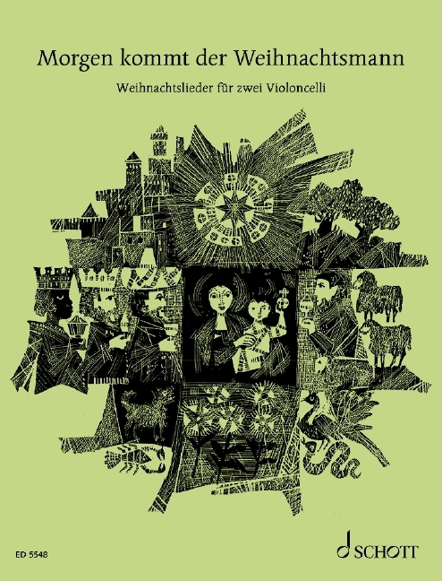Morgen kommt der Weihnachtsmann, für 1-2 Violoncelli, Gitarre ad lib., Spielpartitur main product photo