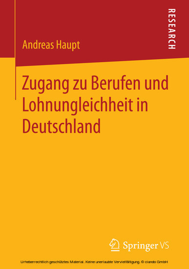 Zugang zu Berufen und Lohnungleichheit in Deutschland main product photo