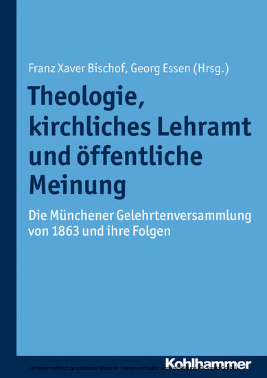 Theologie, kirchliches Lehramt und öffentliche Meinung main product photo
