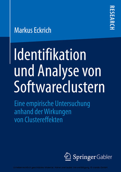Identifikation und Analyse von Softwareclustern main product photo