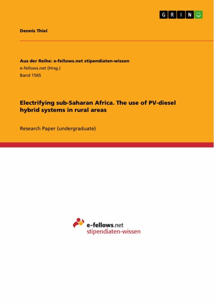 Electrifying sub-Saharan Africa. The use of PV-diesel hybrid systems in rural areas main product photo