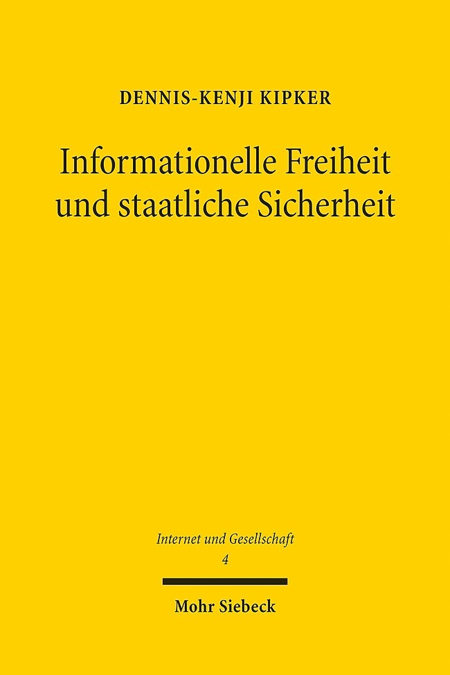 Informationelle Freiheit und staatliche Sicherheit main product photo