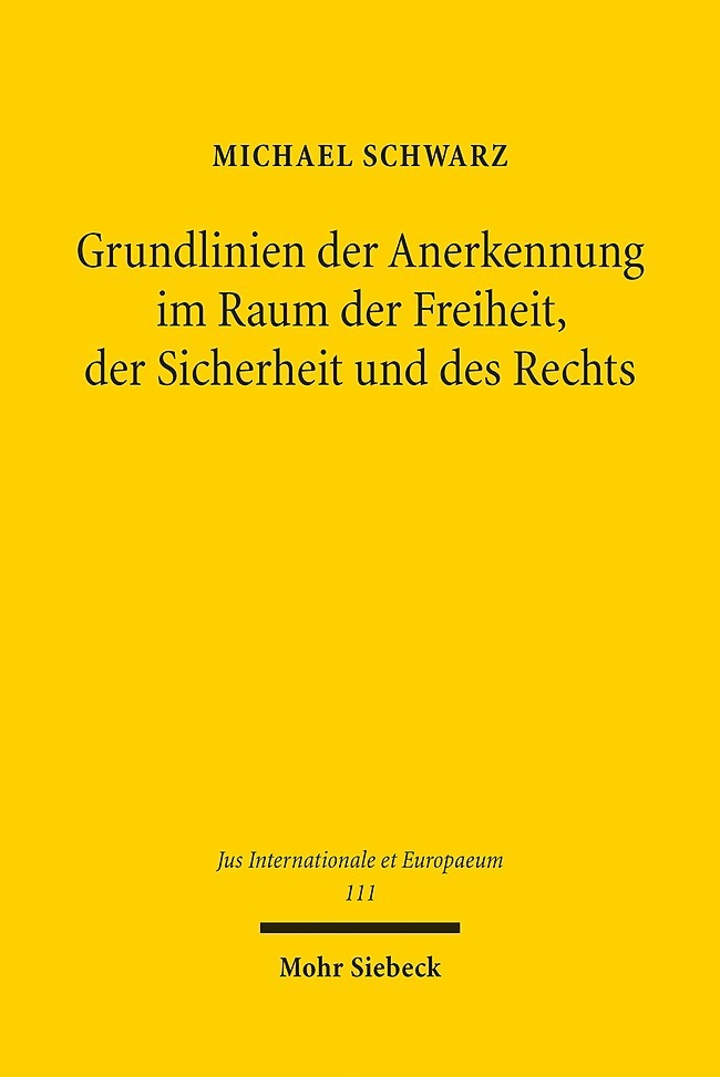 Grundlinien der Anerkennung im Raum der Freiheit, der Sicherheit und des Rechts main product photo