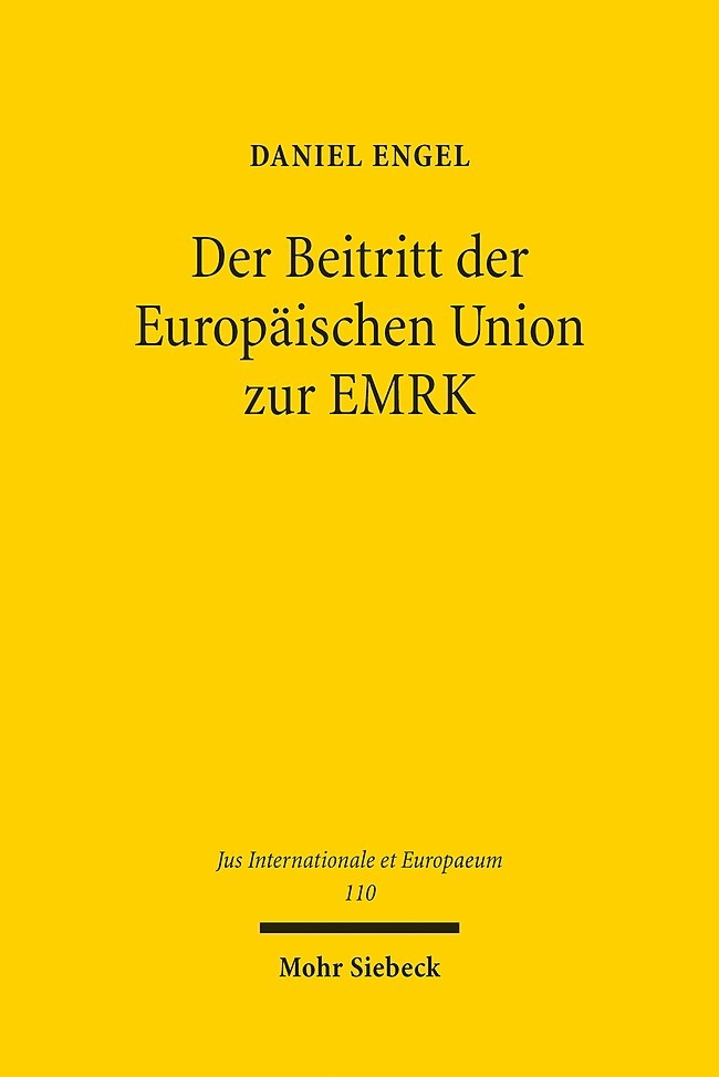 Der Beitritt der Europäischen Union zur EMRK main product photo
