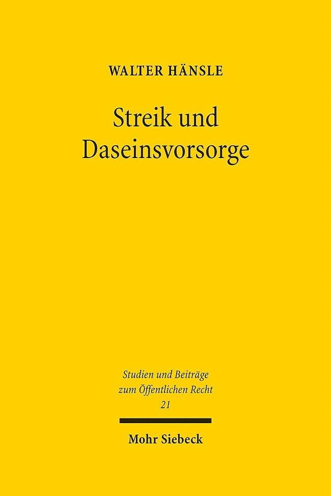 Streik und Daseinsvorsorge main product photo
