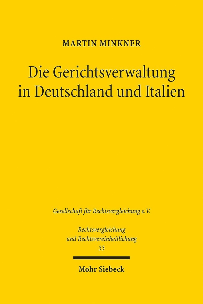 Die Gerichtsverwaltung in Deutschland und Italien main product photo