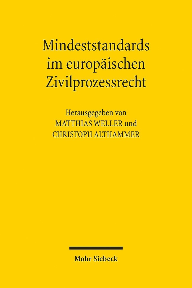 Mindeststandards im europäischen Zivilprozessrecht main product photo