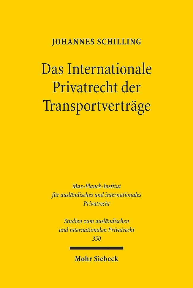 Das Internationale Privatrecht der Transportverträge main product photo