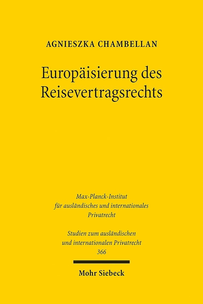 Europäisierung des Reisevertragsrechts main product photo