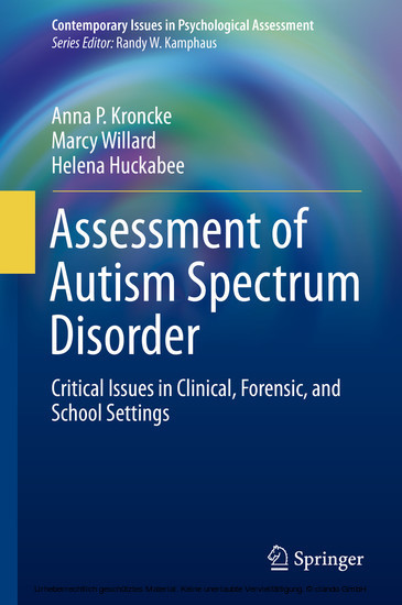 Assessment of Autism Spectrum Disorder main product photo