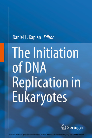 The Initiation of DNA Replication in Eukaryotes main product photo