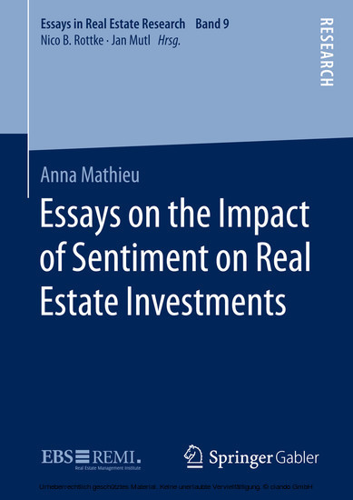 Essays on the Impact of Sentiment on Real Estate Investments main product photo