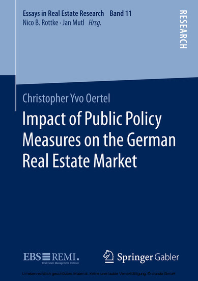 Impact of Public Policy Measures on the German Real Estate Market main product photo