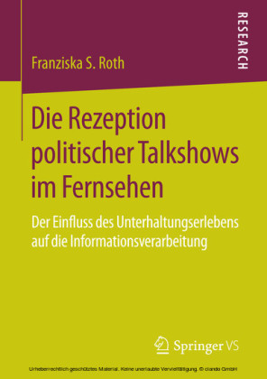 Die Rezeption politischer Talkshows im Fernsehen