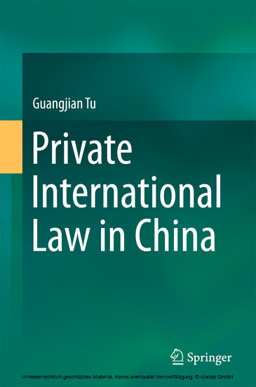 Private International Law in China main product photo