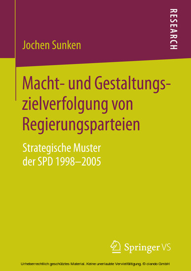 Macht- und Gestaltungszielverfolgung von Regierungsparteien main product photo