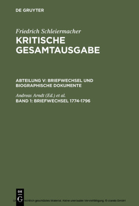 Briefwechsel 1774-1796