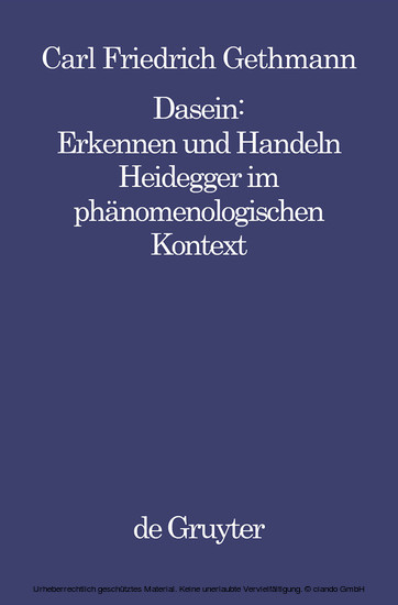 Dasein : Erkennen und Handeln main product photo