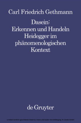 Dasein : Erkennen und Handeln