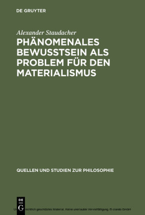 Phänomenales Bewußtsein als Problem für den Materialismus