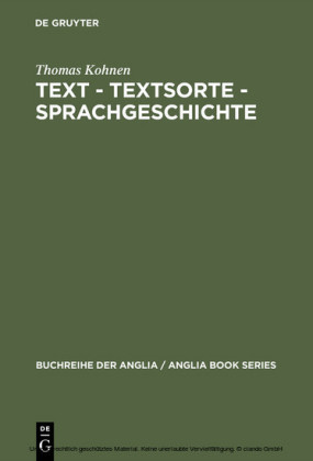 Text - Textsorte - Sprachgeschichte