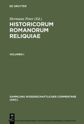 Historicorum Romanorum reliquiae. Volumen I