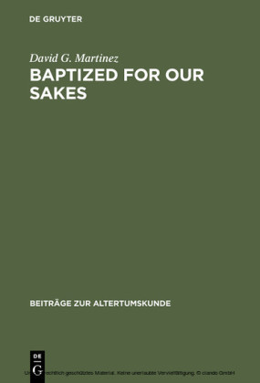 Baptized for Our Sakes