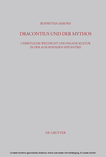 Dracontius und der Mythos main product photo