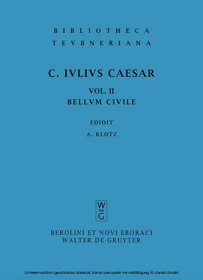 Commentarii belli civilis main product photo